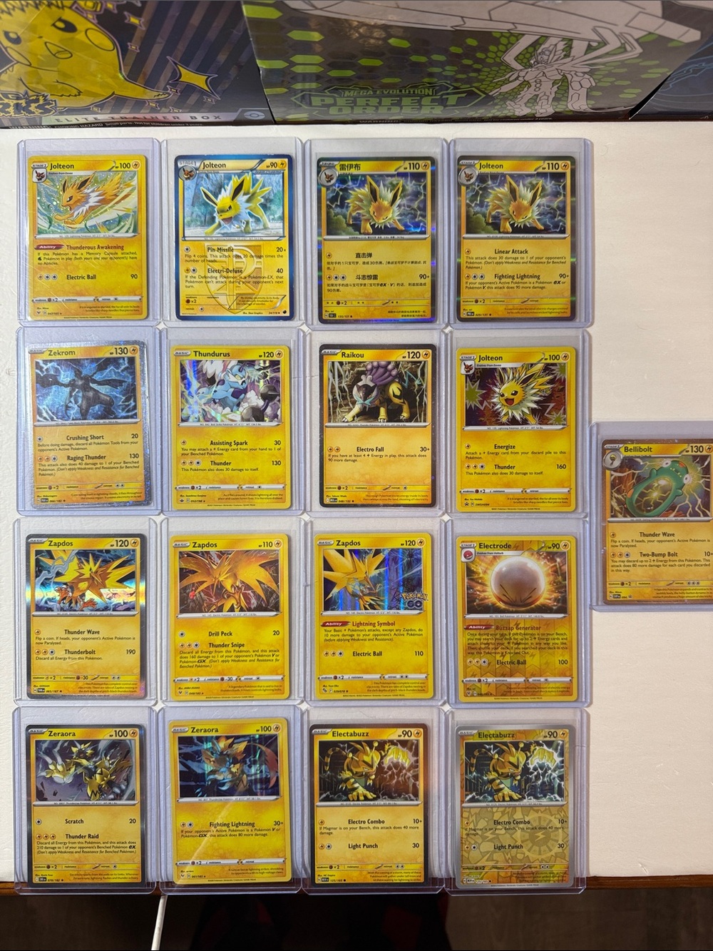 Pokemon Yellow Lightning-Type Card Binder Display